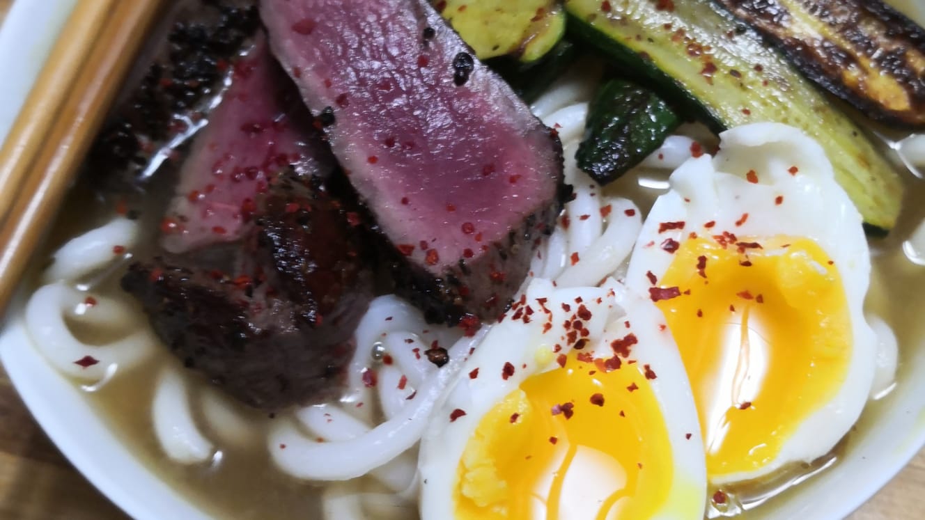 Udon-noodles-with-ostrich-steak